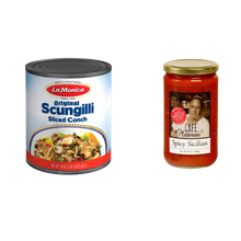 Load image into Gallery viewer, Variety Pack - LaMonica Original Scungilli and Cafe Martorano's Spicy Sicilian Sauce