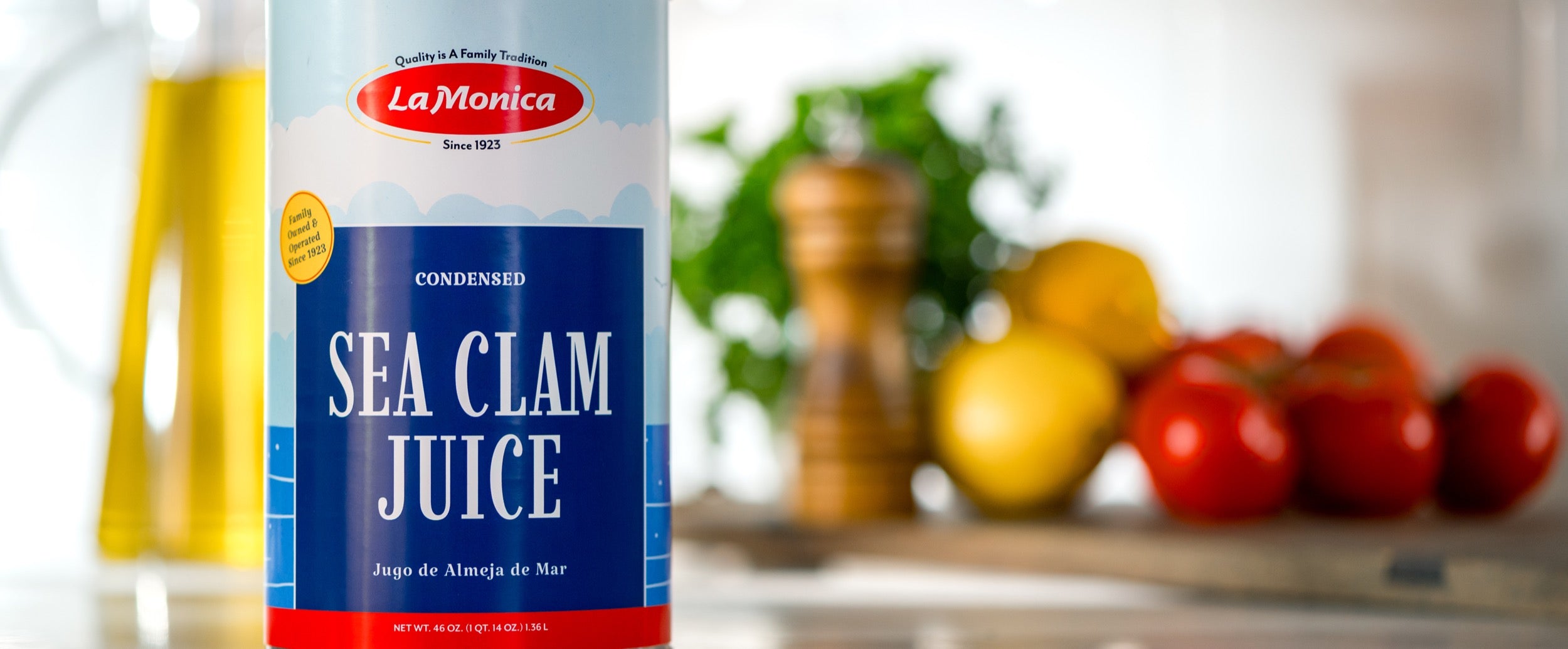 Can of sea clam juice