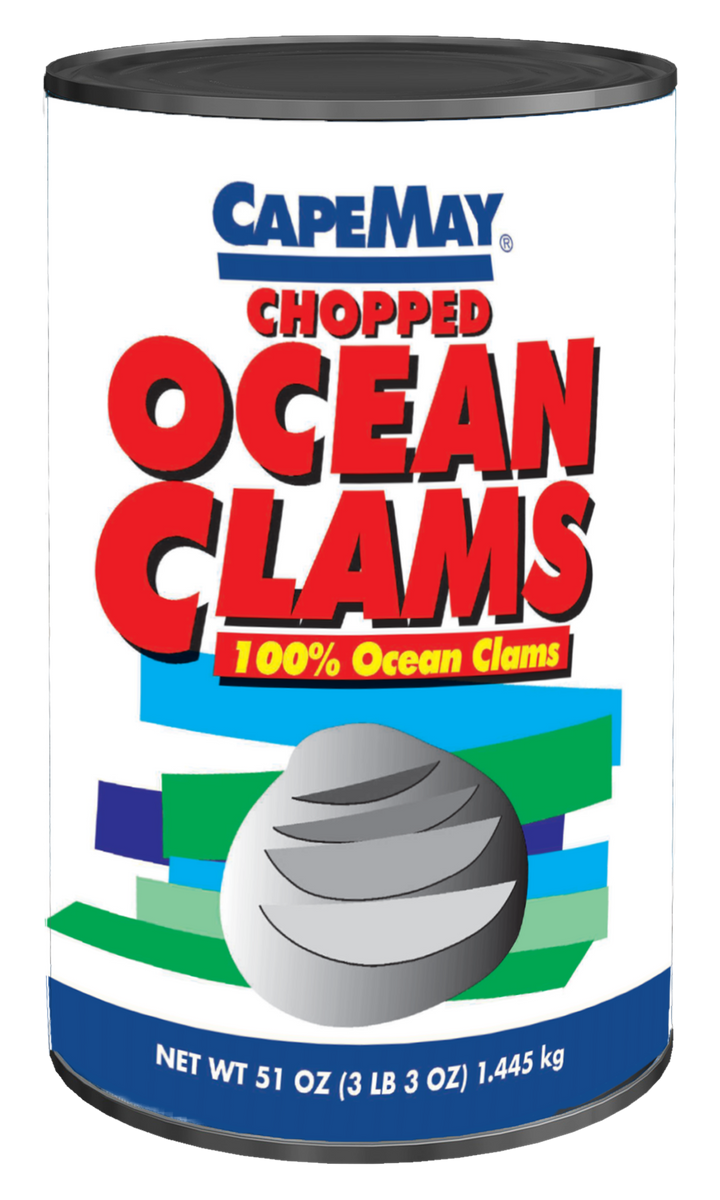 Cape May Chopped Ocean Clams 51 oz LaMonica Fine Foods